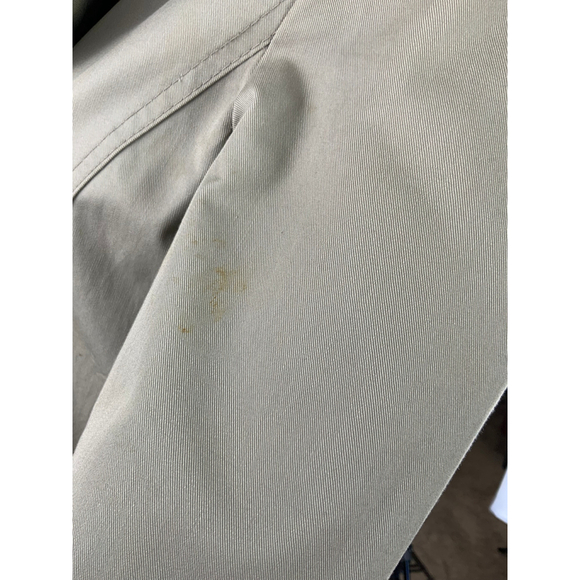 Zara Basic Womens Trench Coat Sz Med Beige Double Breasted Collard Neck Corpcore - Picture 12 of 16